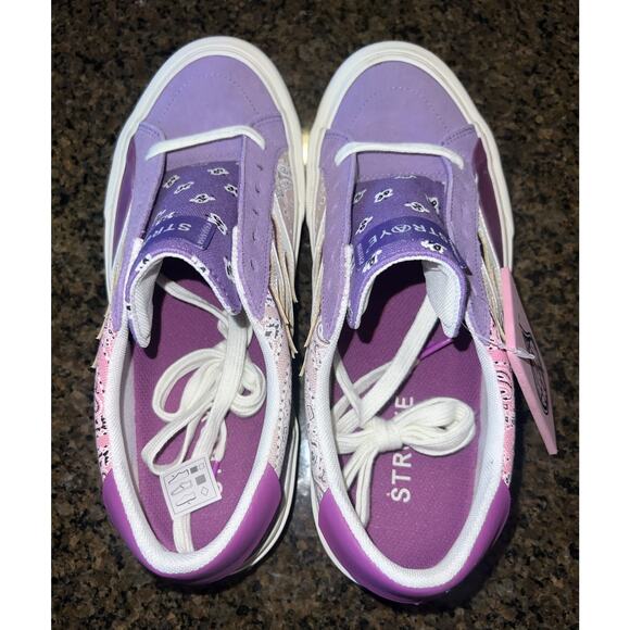NWT Straye Logan Mixed Rag purple pink Flame Skateboard Shoes Men 10 Women 11.5 - Picture 8 of 13